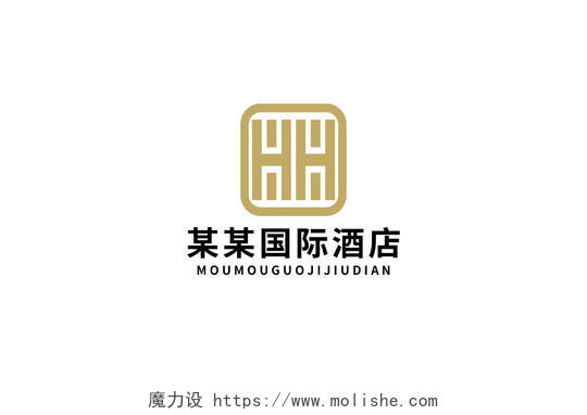 中式民宿标志古风LOGO标识模板民宿LOGO古风logo